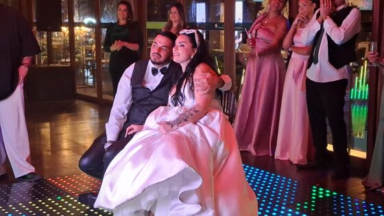 Cacau Júnior oficializou sua união com a arquiteta Ellis Farias