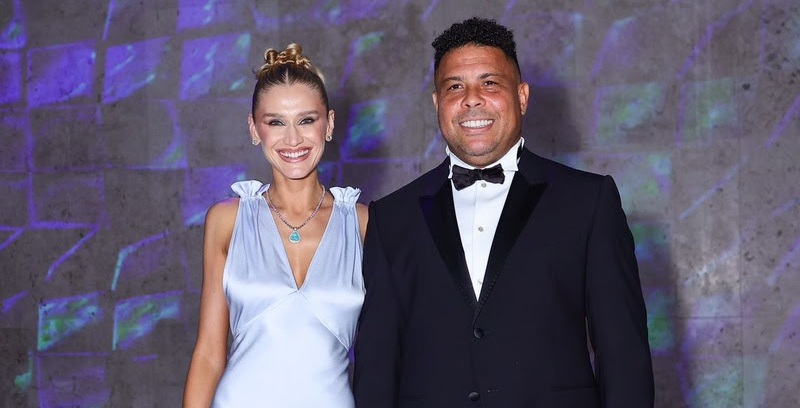 Ronaldo Fenômeno e Celina Locks (Divulgação)