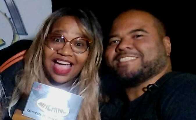 Newma Santiago e Ronaldo dos Reis, CEO do Planeta Samba